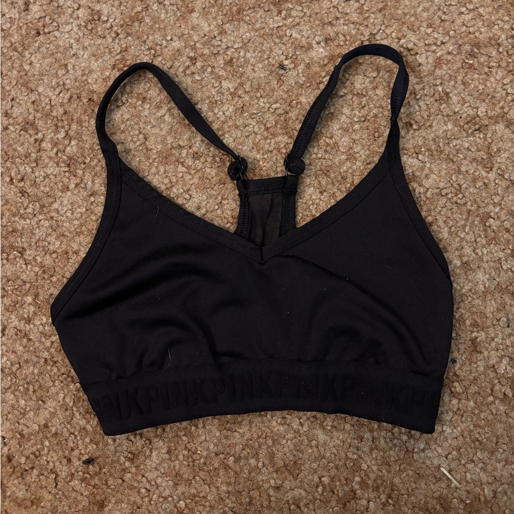 Pink Black bralette